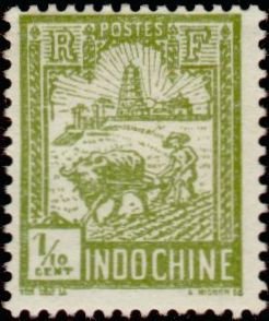 Plowman and tower of Confucius
