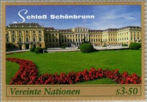 Stamp, Palace and Gardens Schönbrunn, Austria (World Heritage 1996), UNO Vienna,  , Gardens, Palaces, UNESCO World Heritage Sites