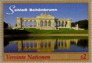 Stamp, Palace and Gardens Schönbrunn, Austria (World Heritage 1996), UNO Vienna,  , Gardens, Palaces, UNESCO World Heritage Sites