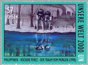 Stamp, Exhibition of paintings, UNO Vienna,  , Special Occasions