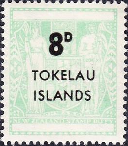 Stamp, Surcharged in Black, Tokelau,  