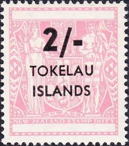 Stamp, Surcharged in Black, Tokelau,  