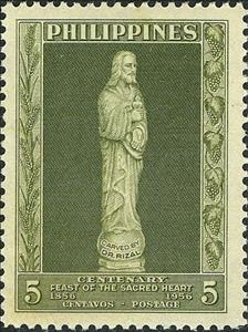 Stamp, Christ Statue by José Rizal, Philippines,  , Religion, Statues