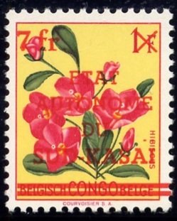 BE C310 with maroon overprint'ETAT AUTONOME DU SUD-KASAÏ' an