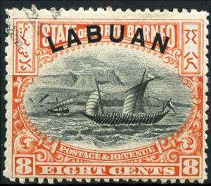 Stamp, Dhow, Labuan,  
