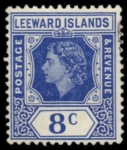 Stamp, Issues of 1954, Leeward Islands,  