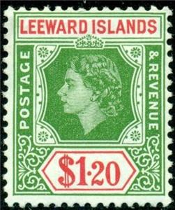 Stamp, Issues of 1954, Leeward Islands,  