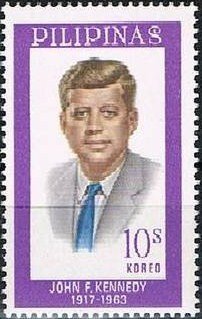 Stamp, John F. Kennedy (1917-1963), Philippines,  , Heads of State, Famous People