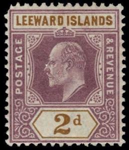 Stamp, Issues of 1905-11, Leeward Islands,  