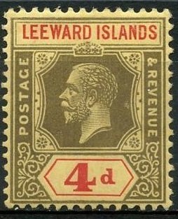 Stamp, Issues of 1912-22, Leeward Islands,  