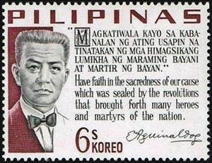 Stamp, Emilio Famy Aguinaldo (1869-1964), Philippines,  , Heads of State, Politicians, Generals, Heroes