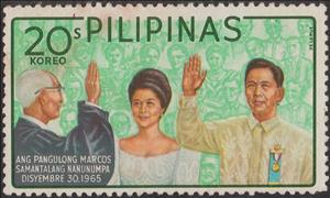 Stamp, Marcos And Imelda Inauguration, Philippines,  , Heads of State