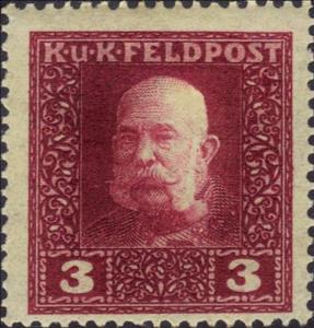 Stamp, Emperor Franz Josef, Austria,  