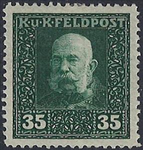 Stamp, Emperor Franz Josef, Austria,  