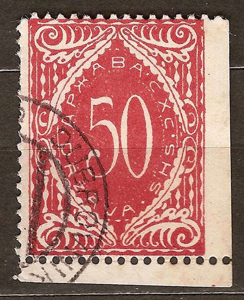 Postage due stamps