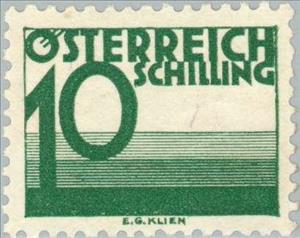 Stamp, Digit & beams, Austria,  , Numbers