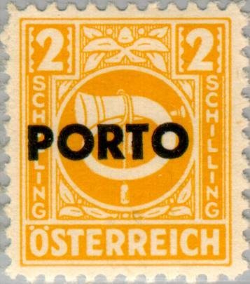 Posthorn overprinted