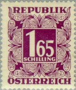 Stamp, Digit in square frame, Austria,  , Numbers