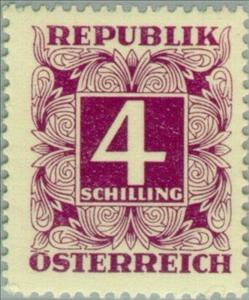 Stamp, Digit in square frame, Austria,  , Numbers
