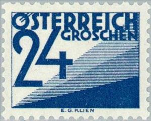 Stamp, Digit & triangles, Austria,  , Numbers
