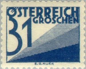 Stamp, Digit & triangles, Austria,  , Numbers