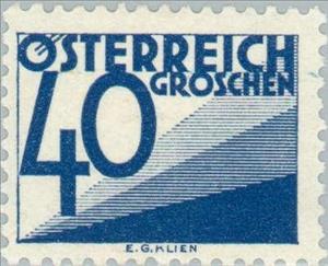 Stamp, Digit & triangles, Austria,  , Numbers