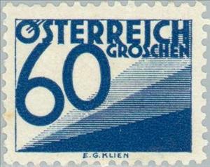 Stamp, Digit & triangles, Austria,  , Numbers