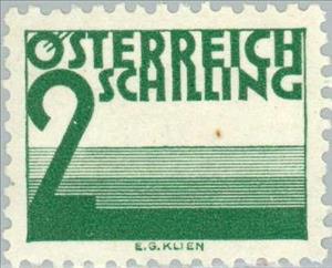 Stamp, Digit & beams, Austria,  , Numbers