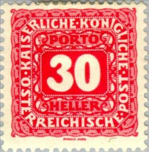 Stamp, Digit in octogon, Austria,  , Numbers