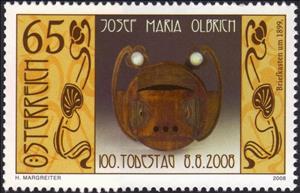 Stamp, Centenary of the death of Josef Maria Olbrich (1867 -1908), Austria,  , Letter-box