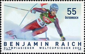Stamp, Benjamin Raich, Austria,  , Sport, Skiing, Winter Sports