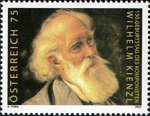 Stamp, 150th Anniversary of the birth of composer Wilhelm Kienzl, Austria,  , Music, Composers