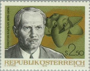 Stamp, Viktor Kaplan (1876-1934) engineer, inventor Kaplanturbine, Austria,  , Изобретатели, Engineers