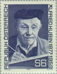Stamp, Alfred Kubin (1877-1959) painter & graphic artist, Austria,  , Painters, Graphic Artists