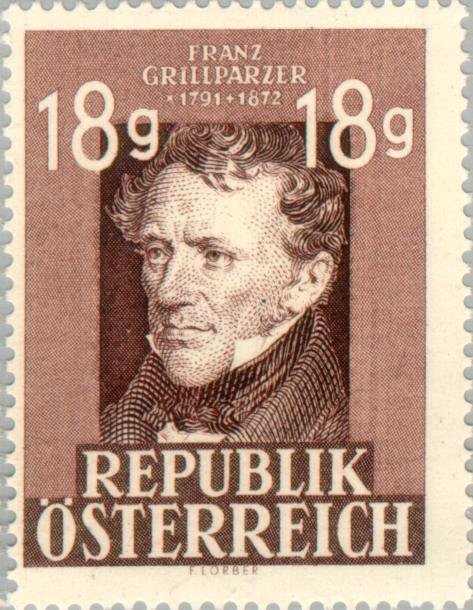Franz Grillparzer, 75th anniversary of his death