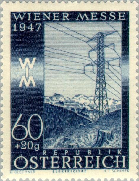 High-voltage power line in Präbichl