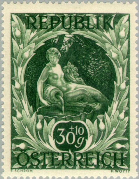 Nymph "Egeria" at the castle well in Schönbrunn