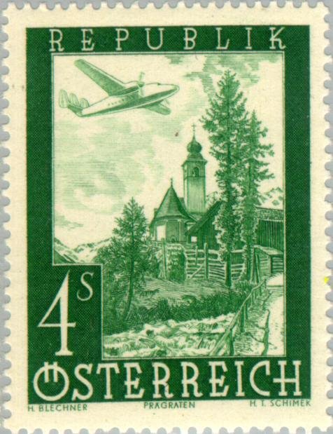 Airplane over Prägraten (East Tyrol)