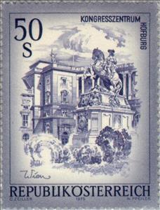 Stamp, Congress Centre Hofburg, Vienna, Austria,  , Landscapes, Buildings, Congress Centres, UNESCO World Heritage Sites