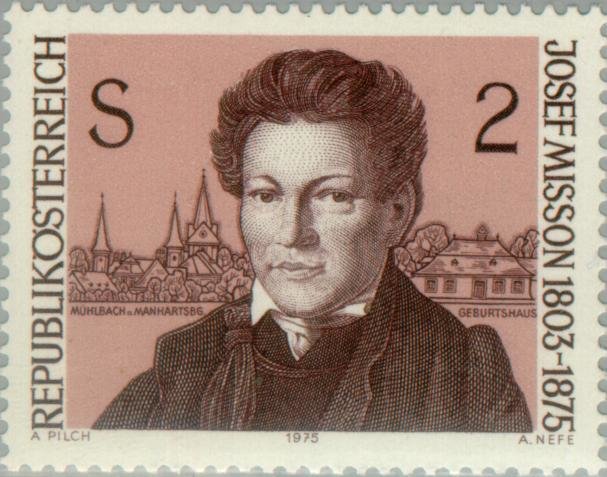 Josef Misson (1803-1875) dialect poet, by Primus Skoft