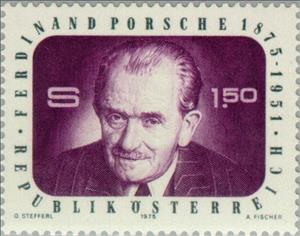 Stamp, Porsche, Ferdinand (1875-1951) car constructor, Austria,  , Cars, Carsports, Technicians