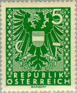 Stamp, Coat of arms, Austria,  , Heraldic Animals, Coats of Arms