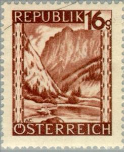 Stamp, Gesäuse entrance (Styria), Austria,  , Landscapes