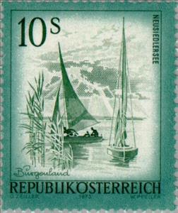 Stamp, Neusiedlersee, Burgenland, Austria,  , Landscapes, Ships, Lakes, Sailing Ships