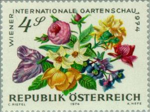 Stamp, Vienna International Garden Show, Austria,  , Flowers, Expositions, Plants (Flora)