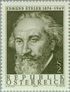 Stamp, Edmund Eysler (1874-1949) composer, Austria,  , Music, Composers
