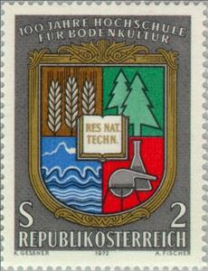 Stamp, Coat of arms of the university, Austria,  , Education, Universities, Coats of Arms