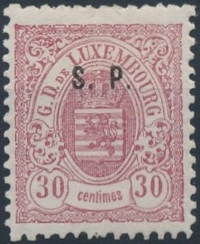 Stamp, Coat of arms - S.P. official, Luxembourg,  , Coats of Arms