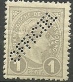 Grand Duke Adolf - Official (Perfin)