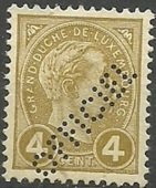 Grand Duke Adolf - Official (Perfin)